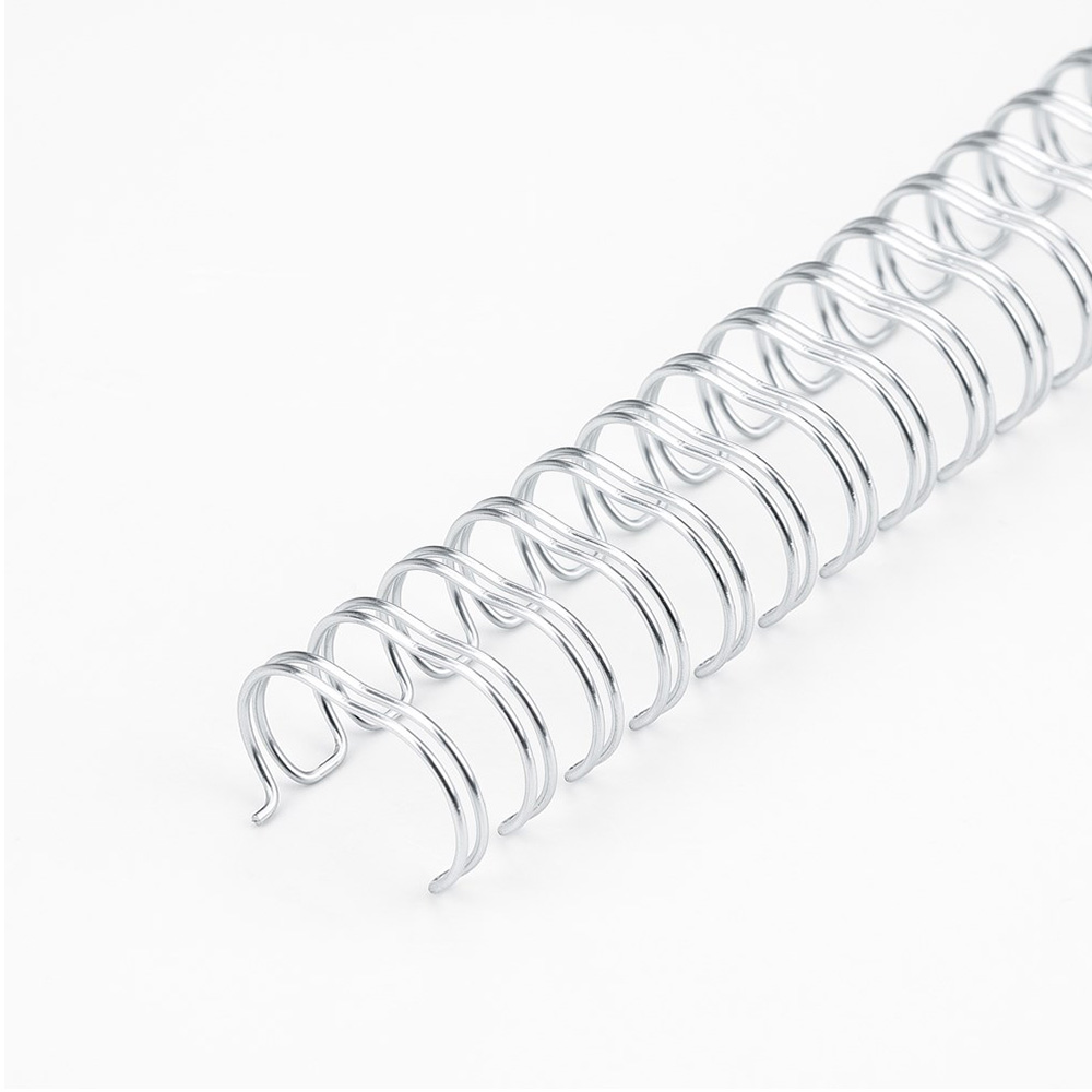 Double Wire Bind 3:1 A4 - 5/8"(16mm) X 34 Loops, 50 pcs/box, Silver